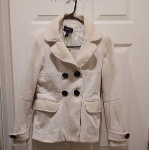 White jacket corduroy